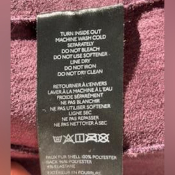 FREE PEOPLE LOUDER PLEASE faux fur jacket! size small NWT color Grape 🍇 GORGEOUS - Picture 10 of 13